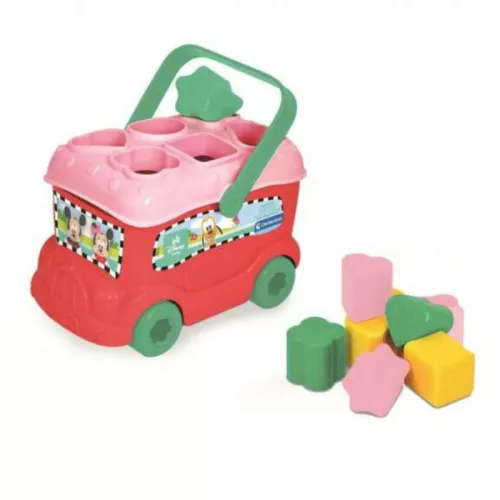 Baby Clementoni Disney 14933 Minnie formavá­logató busz – Minnie egér