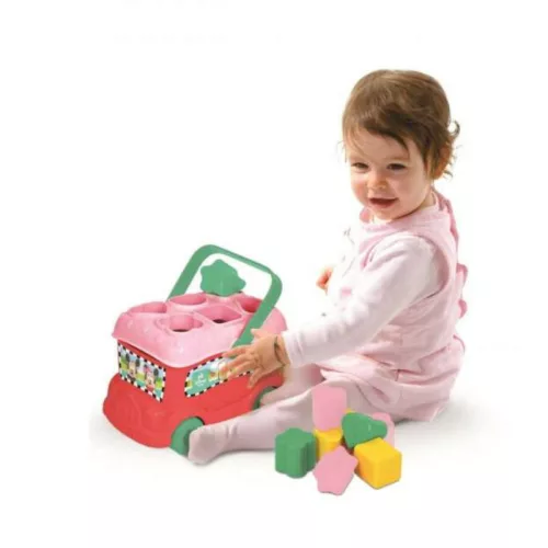 Baby Clementoni Disney 14933 Minnie formavá­logató busz – Minnie egér