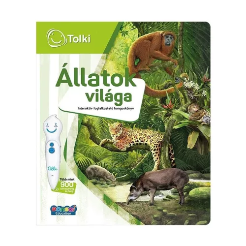 Tolki – Állatok világa interaktív foglalkoztató hangoskönyv tollal