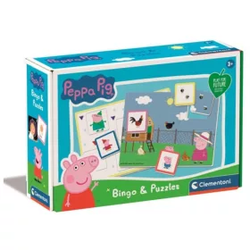 Clementoni Play for Future 16737 bingo és puzzle – Peppa Pig (2 db)