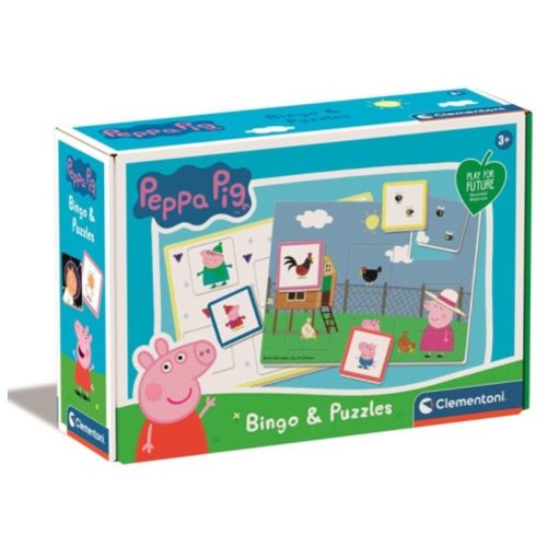 Clementoni 16737 Play for Future bingo és puzzle - Peppa Pig