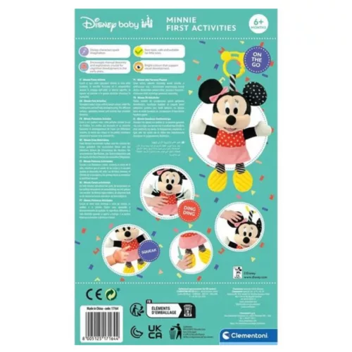 Baby Clementoni Disney 17164 Első plüssöm bébijáték – Minnie egér