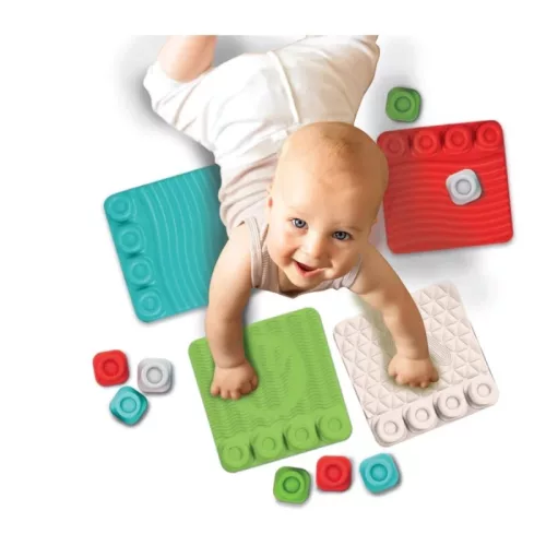 Soft Clemmy 17352 készségfejlesztő játszószőnyeg puha építőkockákkal