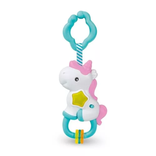 Baby Clementoni 17366 unikornis csörgő fénnyel és hanggal
