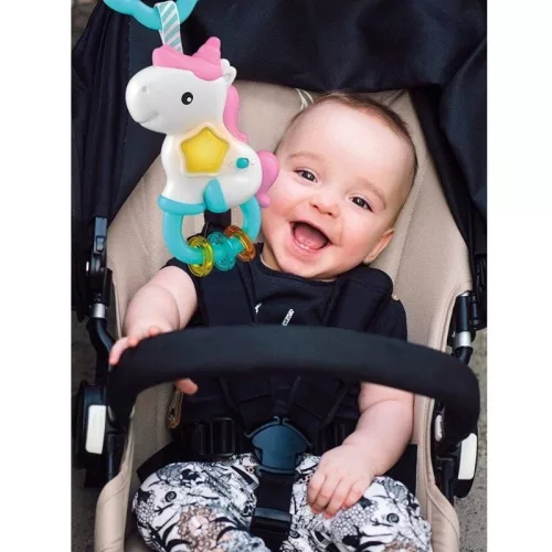 Baby Clementoni 17366 unikornis csörgő fénnyel és hanggal