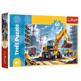 Trefl Kotró-rakodó traktor puzzle – 60 db