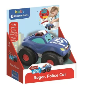 Baby Clementoni Hátrahúzható kicsi kocsi – Roger, a rendőrautó