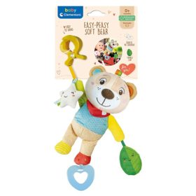 Baby Clementoni 17708 felakasztható puha maci csörgő