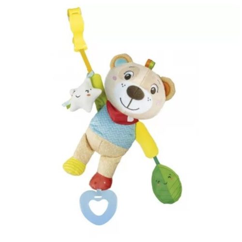 Baby Clementoni 17708 felakasztható puha maci csörgő