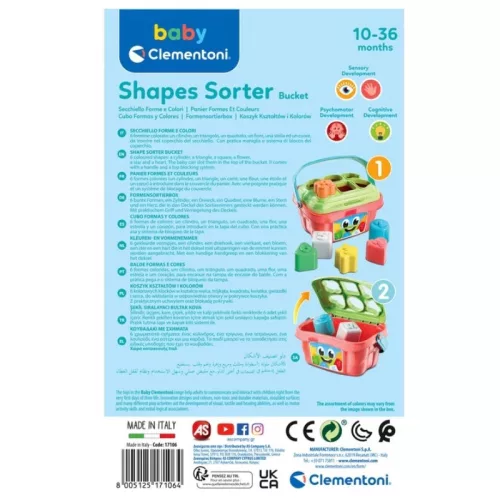 Baby Clementoni 17727 Formaválogató kosár