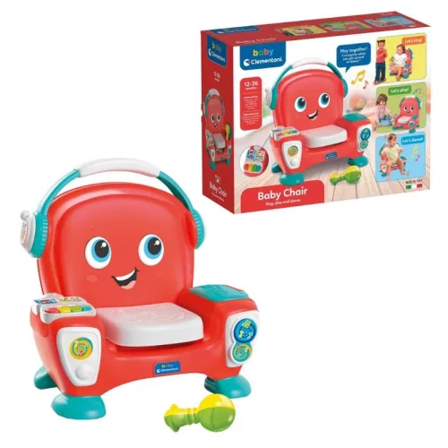 Baby Clementoni 17731 készségfejlesztő zenélő fotel