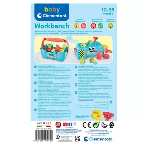 Baby Clementoni 17733 formaillesztő munkapad