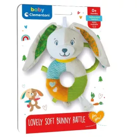 Baby Clementoni 17787 plüss nyuszis csörgő