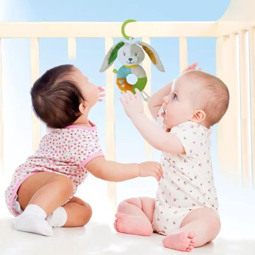 Baby Clementoni 17787 plüss nyuszis csörgő