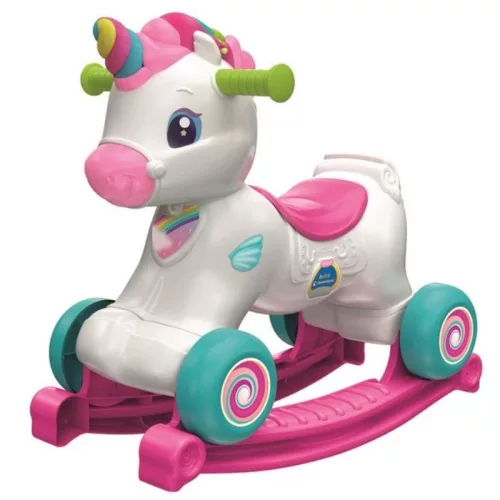 Baby Clementoni 17883 Ride-on 3 az 1-ben unikornisos hinta interaktív játék