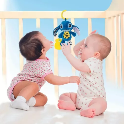 Baby Clementoni Disney 17919 puha csörgő bébijáték – Stitch
