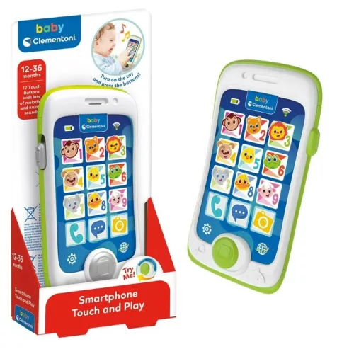 Baby Clementoni 17946 Touch & Play New Smartphone – Első okostelefonom bébijáték