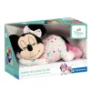 Clementoni Disney Baby Disney 17958 Alvó Minnie egér interaktív plüss játék fénnyel és zenével – Minnie egér (30 x 21 cm)