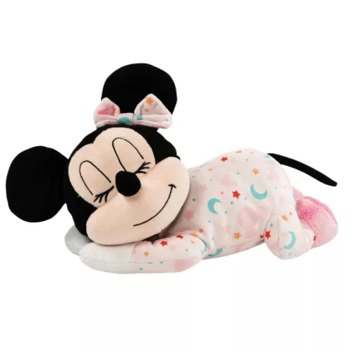Clementoni Disney Baby Disney 17958 Alvó Minnie egér interaktív plüss játék fénnyel és zenével – Minnie egér (30 x 21 cm)