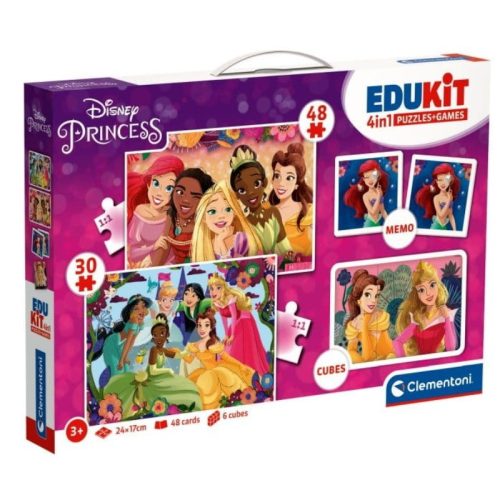 Clementoni Edukit 18297 4 az 1-ben játékgyűjtemény - Disney Hercegnők