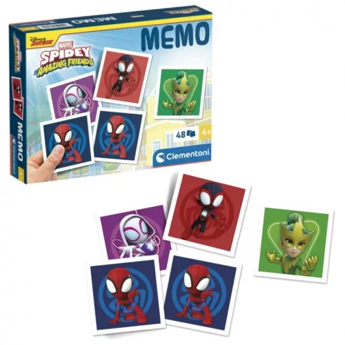 Clementoni Póki és csodálatos barátai 18313 memóriajáték – Spidey