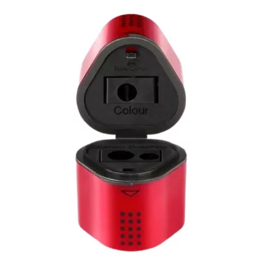 Faber-Castell Grip tárolós tripla hegyező – piros/kék