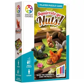 Smart Games Squirrels Go Nuts! – Makkant mókusok logikai játék (magyar játékszabállyal)