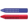 Faber-Castell Grip triangular radír – Kék/piros
