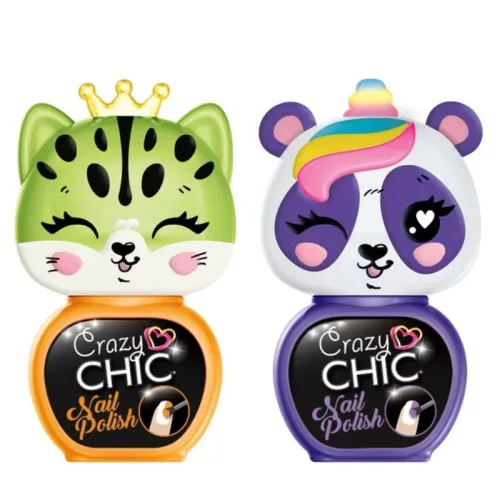 Crazy Chic 18842 Beauty Lovely körömlakk szett – 2 db lila és narancssárga