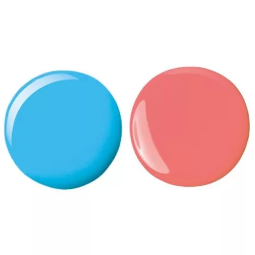 Crazy Chic 18843 Beauty Lovely körömlakk szett – kék és rózsaszín, 2 db