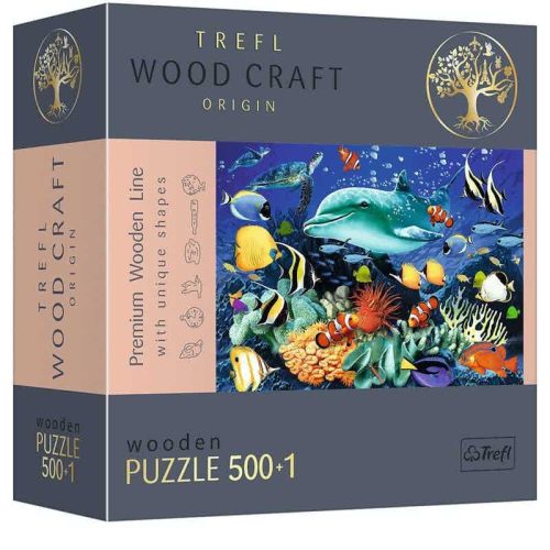 Trefl 20153TW Wood Craft prémium fa puzzle - Élet a tengerben (501 db)