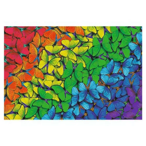 Trefl Wood Craft prémium fa puzzle – Szivárvány pillangók (501 db)