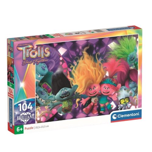 Clementoni 20191 Super Color Brilliant puzzle - Trollok 3 (104 db)