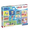 Clementoni 20271 Super Color 10 az 1-ben puzzle – Peppa malac