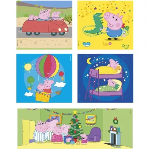 Clementoni 20271 Super Color 10 az 1-ben puzzle – Peppa malac