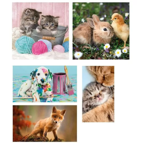 Clementoni SuperColor 10 az 1-ben 20283 puzzle – Állati barátok (330 db)