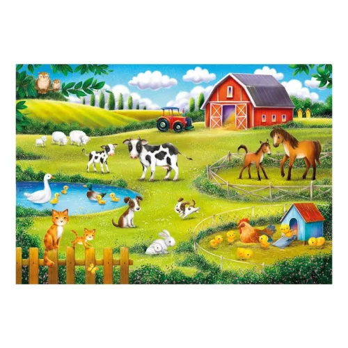 Clementoni SuperColor 20286 puzzle – Az állatfarmon (30 db)