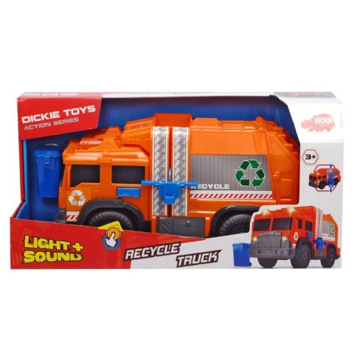 Dickie Toys Action Series - Szelektív hulladékgyűjtő autó fénnyel és hanggal