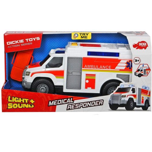 Dickie Toys Action Series - Sürgősségi orvosi autó fénnyel és hanggal