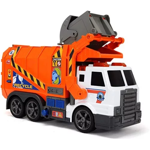 Dickie Toys Action Series narancsárga kukásautó