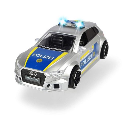Dickie Toys SOS Series - Audi RS3 Police rendőrautó fénnyel és hanggal