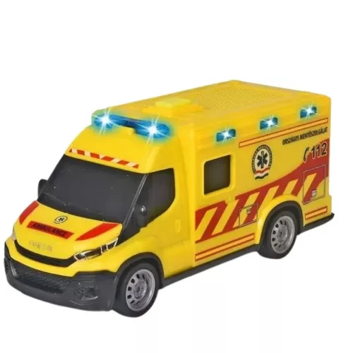 Dickie Toys SOS Iveco Ambulance Magyar mentőautó (18 cm)