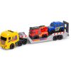 Dickie Toys Micro Rescue Truck mini SOS autószállító kamion két kisautóval