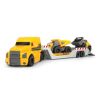 Dickie Toys Construction - Volvo Munkagépeket szállító Mack kamion