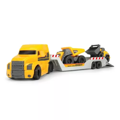 Dickie Toys Construction Volvo munkagépszállító Mack kamion