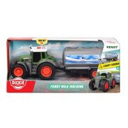   Dickie Toys Farm - Fendt traktor tejszállító utánfutóval