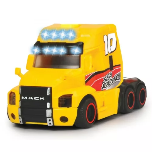 Dickie Toys versenycsónakot szállító kamion