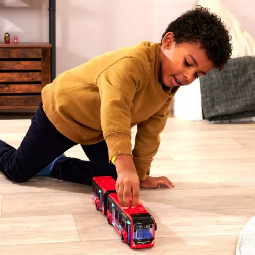 Dickie Toys Volvo elektromos városi piros autóbusz