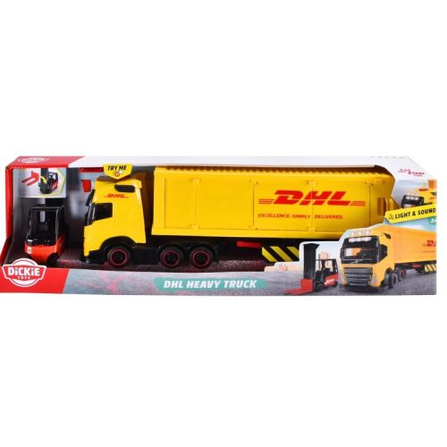 Dickie Toys - DHL Truck csomagküldő teherautó targoncával