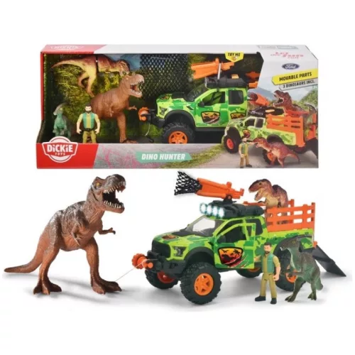 Dickie Toys Ford Raptor dinóvadász terepjáró játékszett